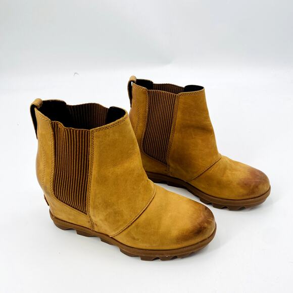 Sorel Size 7 Brown chelsea wedge Booties - Picture 8 of 8